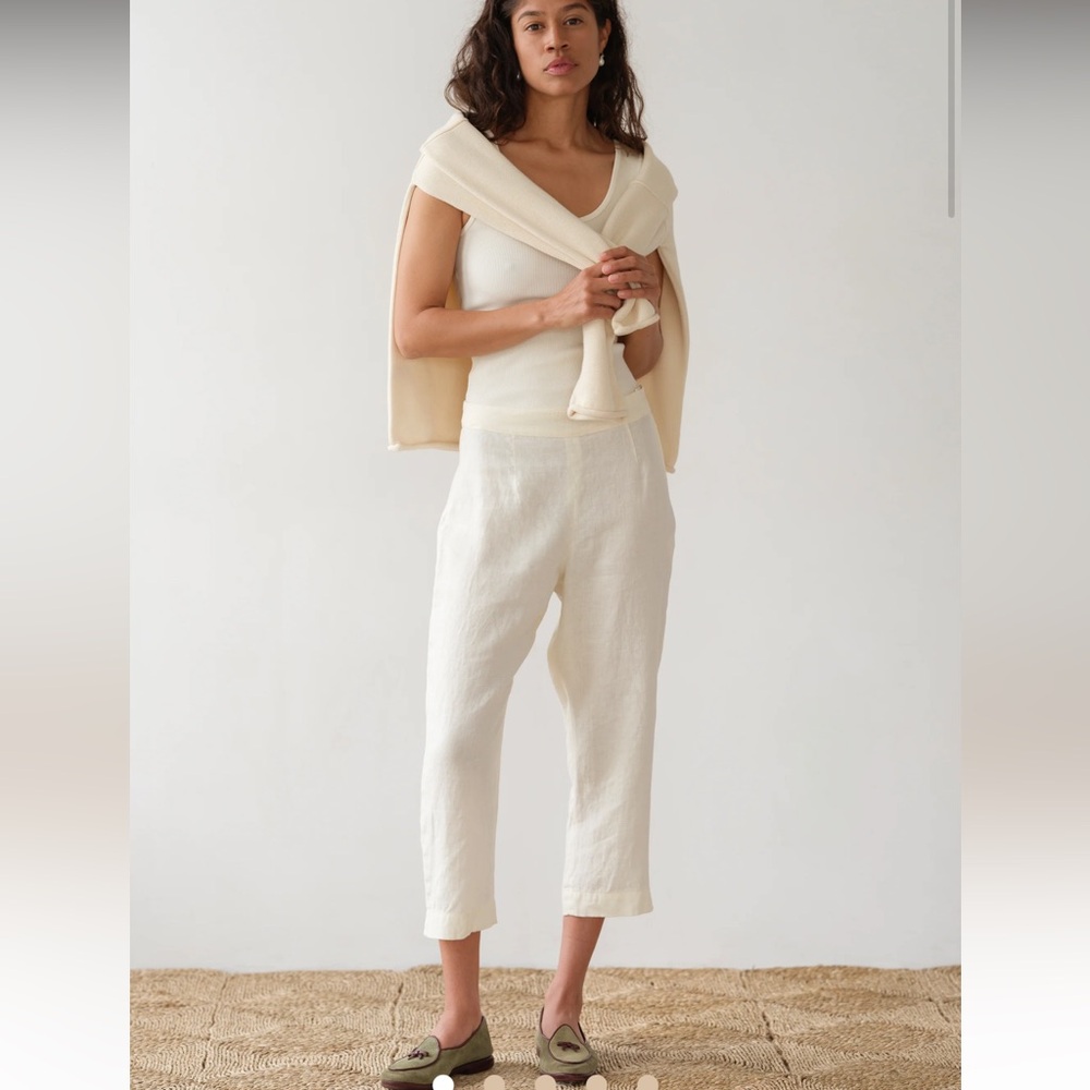DONNI The Linen Capri Pant